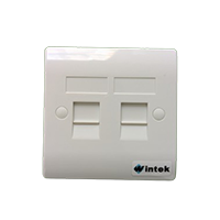 FACE PLATE - DUAL PORT- BS type - Curved